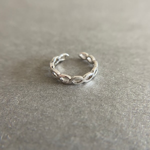 Silver  Open Toe Ring - Sterling Silver