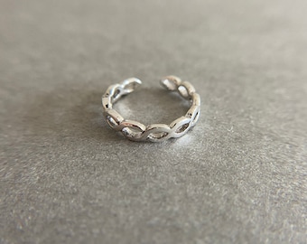 Silver  Open Toe Ring - Sterling Silver