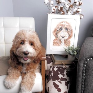 RITRATTO DI ANIMALI DOMESTICI dipinto a mano, acquerello di cane, ritratto di animale domestico personalizzato, ritratto di CANE, artista di cani, ritratto di cane personalizzato, cane dipinto,
