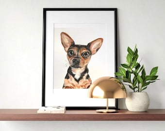 pet portrait, PEEKABOO dog, dog portrait, cat portrait, custom pet painting, animal painting, dog from picture, precious pet art