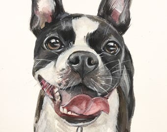 Custom made HANDPAINTED PET PORTRAIT, custom pet painting, custom pet portrait, dog cat watercolor, pet watercolour, dog portrait