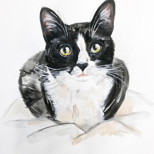 Handpainted pet portrait. pet painting from photo, specially made by me for you. Perfect as a pet loss gift. image 5