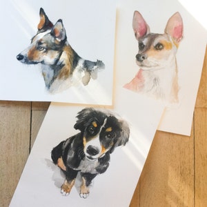 pet wall art, dog painting, GIFT for DOG LOVER, dog art, dog portrait, custom pet painting, animal painting, dog watercolour,dog portrait image 3