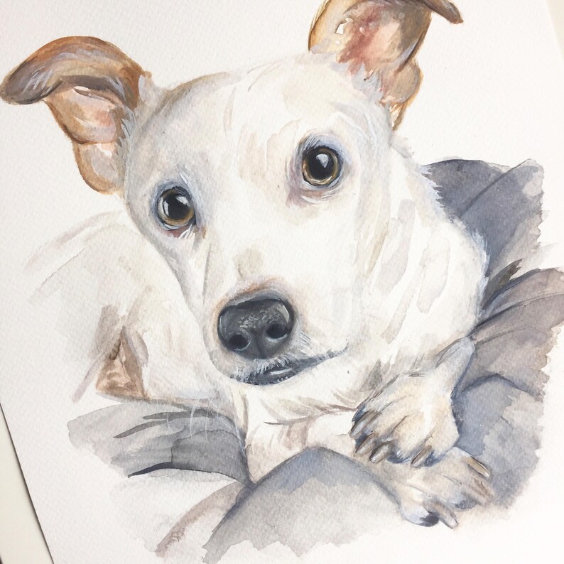 pet wall art, dog painting, GIFT for DOG LOVER, dog art, dog portrait, custom pet painting, animal painting, dog watercolour,dog portrait image 4