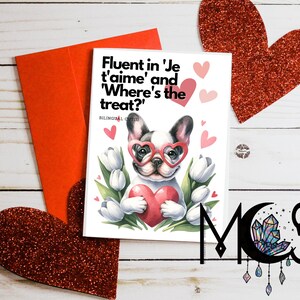 French Bulldog Valentine&#39;s Day Greetings Card: Cute Frenchie Love Cards for Dog Lovers, Unique and Adorable French Bulldog Valentine Designs