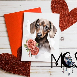 Dackel Valentinstag Grußkarte: Niedliche Dackel Valentinstag Liebeskarten für Hunde-Enthusiasten, einzigartig und bezaubernd, Dackel Valentine