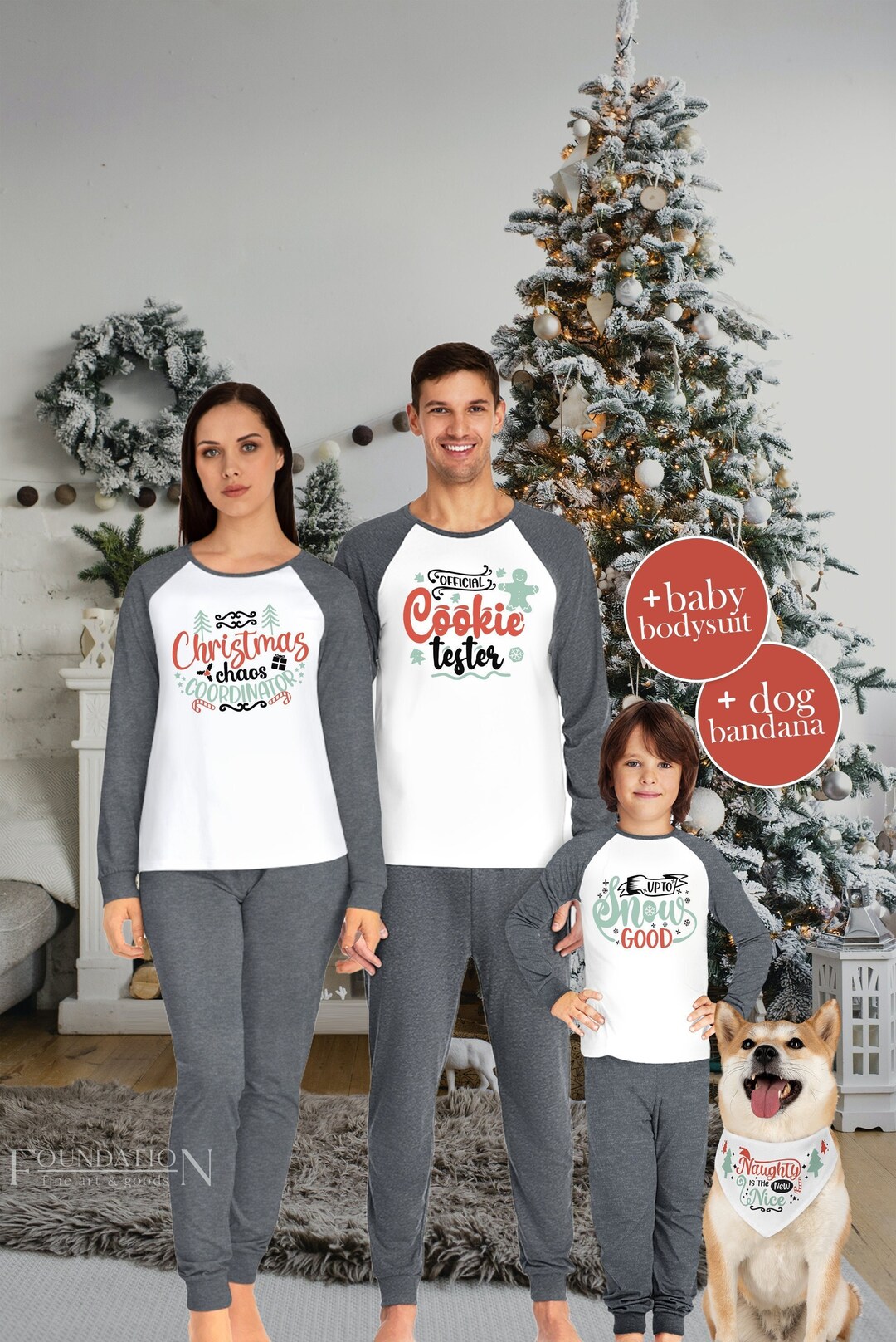 Funny Family Christmas Pajamas Family Christmas Pajamas With Etsy