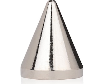 19mm (3/4") Silver Bulldog Cone Spikes. Bag of 20. With Screws. Leathercraft- StudsAndSpikes