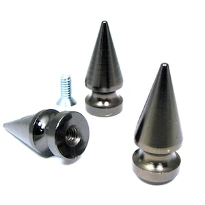 Giant 1-3/4&quot; (size 45) Tree Spike in Gunmetal Metallic Black for Heavy Duty Projects, Single Spike, StudsAndSpikes