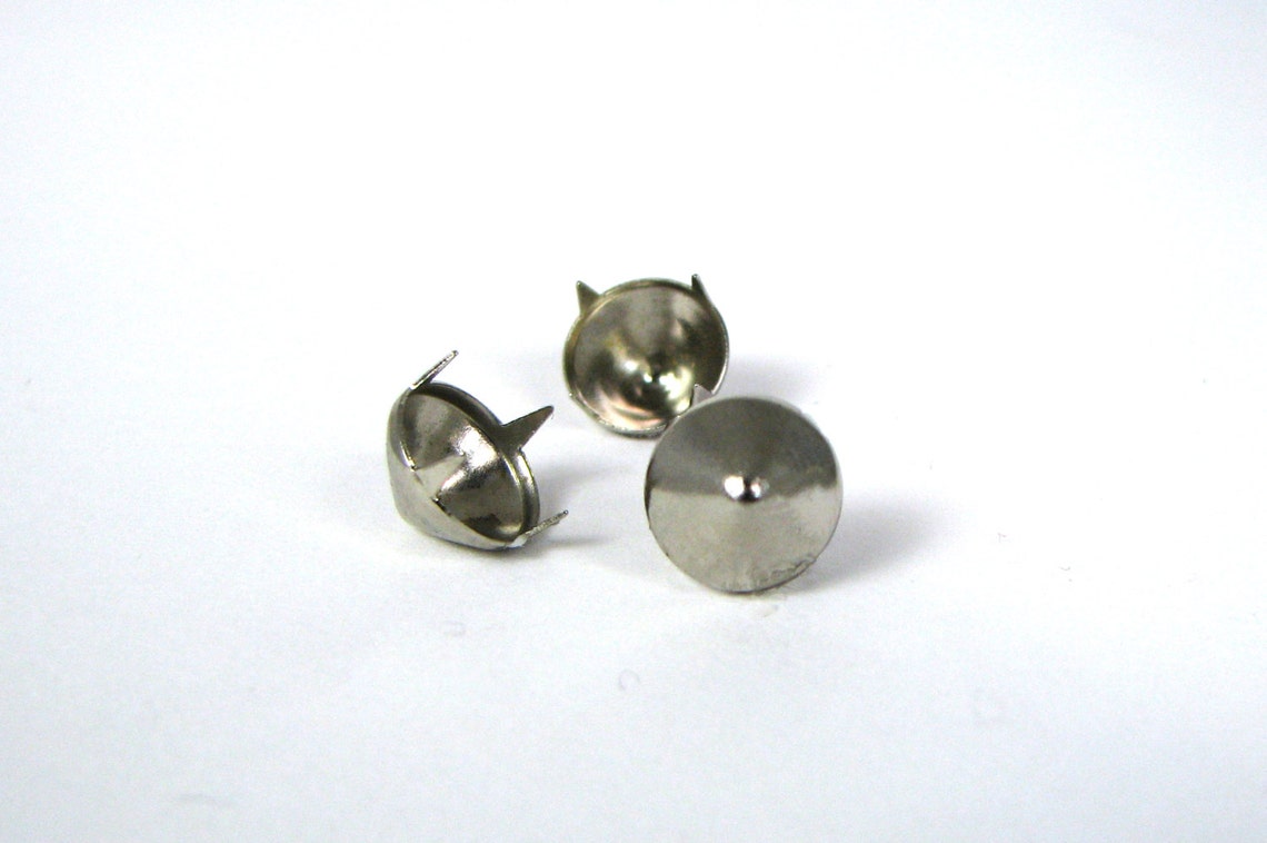 Silver 9mm Multi-pronged Garment Cone Studs Bag of 100 - Etsy