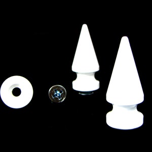 Giant 1-3/4&quot; (size 45) Tree Spike in Powder Coated White for Heavy Duty Projects, bag of 4 StudsAndSpikes