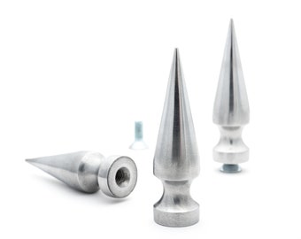 Single Giant 2.75" (size 70) Tree Spike in Raw Aluminum for Heavy Duty Projects, Single Spike, StudsAndSpikes