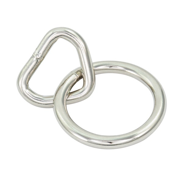 Large 50mm Silver Bondage Rings - Single ring