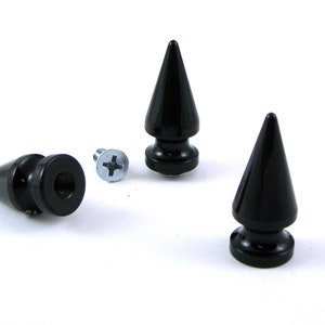 Giant 1-3/4&quot; (size 45) Tree Spike in Powder Coated Black for Heavy Duty Projects, bag of 4 StudsAndSpikes
