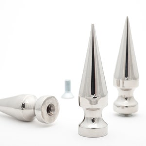 Four Giant 2.75&quot; (size 70) Tree Spike in Silver for Heavy Duty Projects, bag of 4 StudsAndSpikes