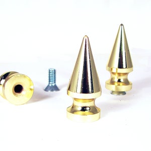 Giant 1-3/4&quot; (size 45) Tree Spike in a Golden Color for Heavy Duty Projects, bag of 4 StudsAndSpikes