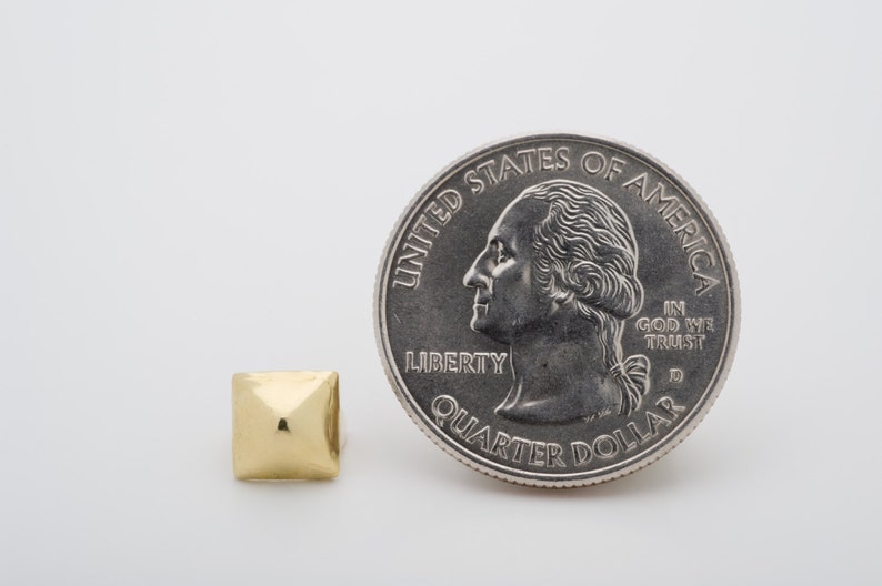 StudsAndSpikes Denim and LeatherCraft 500 Tiny Pyramid Brass Metal Studs for Clothing Punk Wear Vintage and More