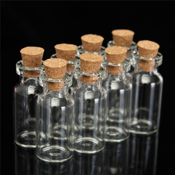 SMALL CORK STOPPER GLASS BOTTLES JAR CLEAR EMPTY VIALS PAGAN PENDANTS SMALL CORK STOPPER GLASS BOTTLES JAR CLEAR EMPTY VIALS PAGAN PENDANTS