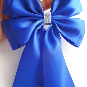 Navy Blue Satin Edged Organza Sheer Ribbon - Cut Lengths or Full Reel