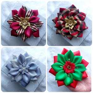 Christmas ribbon gift bow stick on present Decorations Party Gift Wrapping bow 16cm/6inch