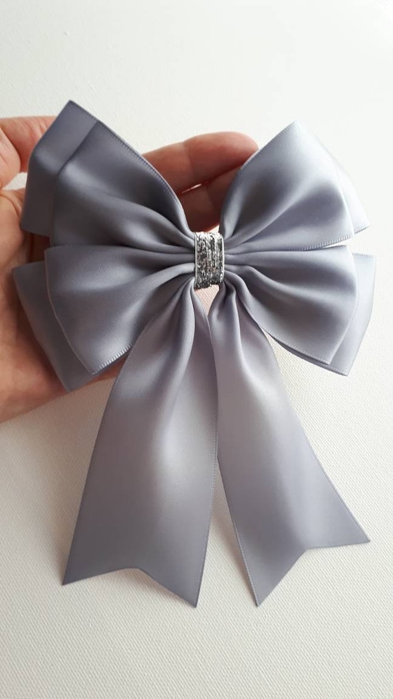 Nastro Di Raso Double Face Grigio Argento 2,5 Cm X 45 M - Poliestere Alta Densità Per Confezioni Regalo, Matrimoni, Decorazioni E Fai Da Te