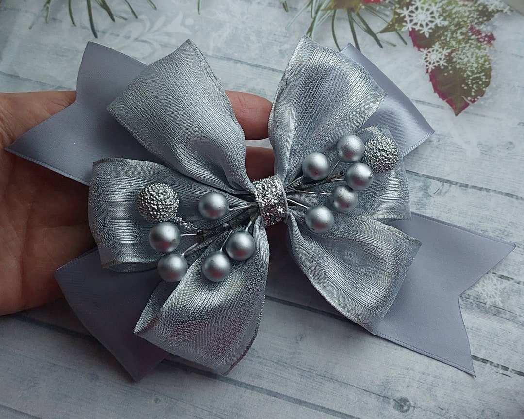 Ribbon Stick on Gift Present Bow Wedding Christening Party Gift