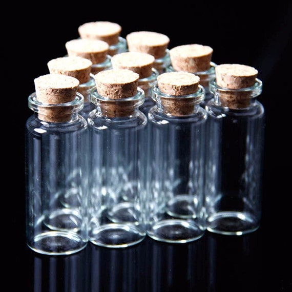 SMALL CORK STOPPER GLASS BOTTLES JAR CLEAR EMPTY VIALS PAGAN PENDANTS SMALL CORK STOPPER GLASS BOTTLES JAR CLEAR EMPTY VIALS PAGAN PENDANTS