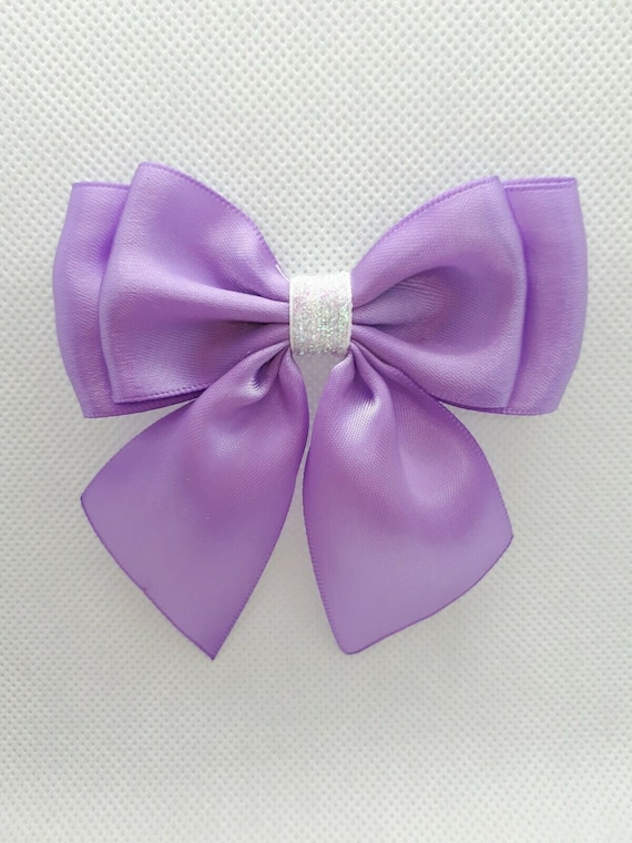 Double Bows Satin Ribbon Ready Made Bows 3.5 Inch 9cm Wide Medium