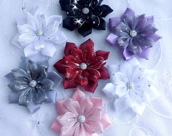 Ribbon stick on gift box present bows Christmas Decorations Party Gift Wrapping bows 10 cm 4 inch packnof 2