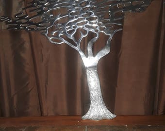 Bijan? Aluminum tree wall decor large.