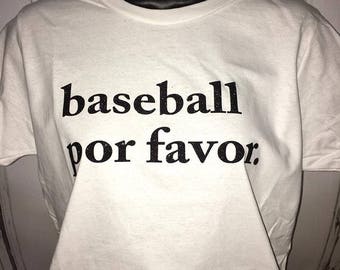 Women's Baseball Por Favor Glitter Shirt
