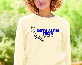 Licensed Kappa Alpha Theta Light and Truth Crewneck Sweatshirt