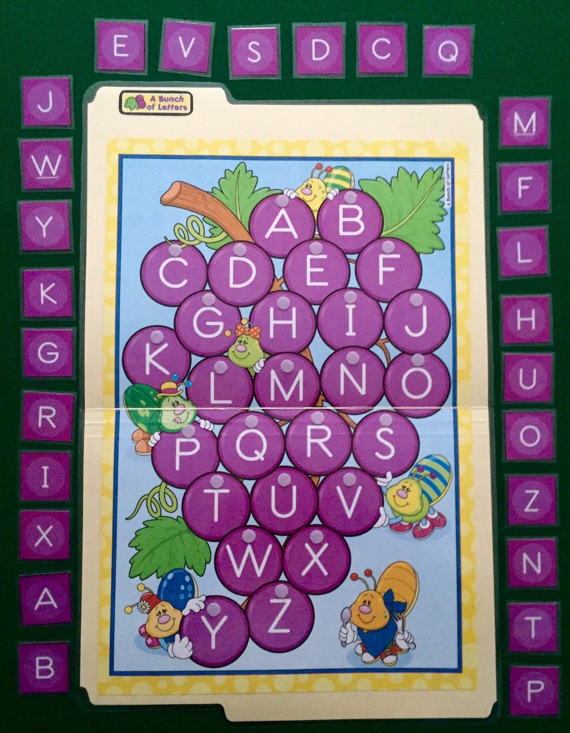 A BUNCH OF LETTERS Alphabet 26 letters File Folder Game Etsy