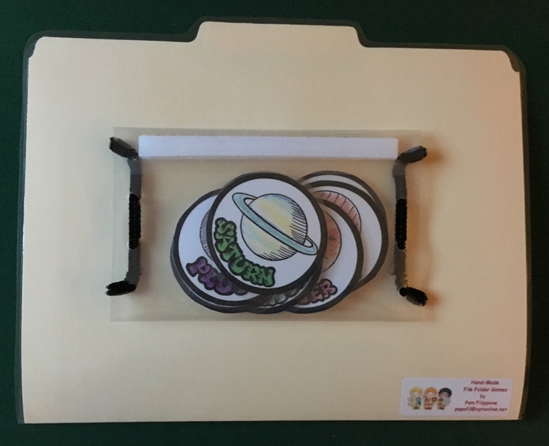 SOLAR SYSTEM SORT File Folder Game Ready to Etsy