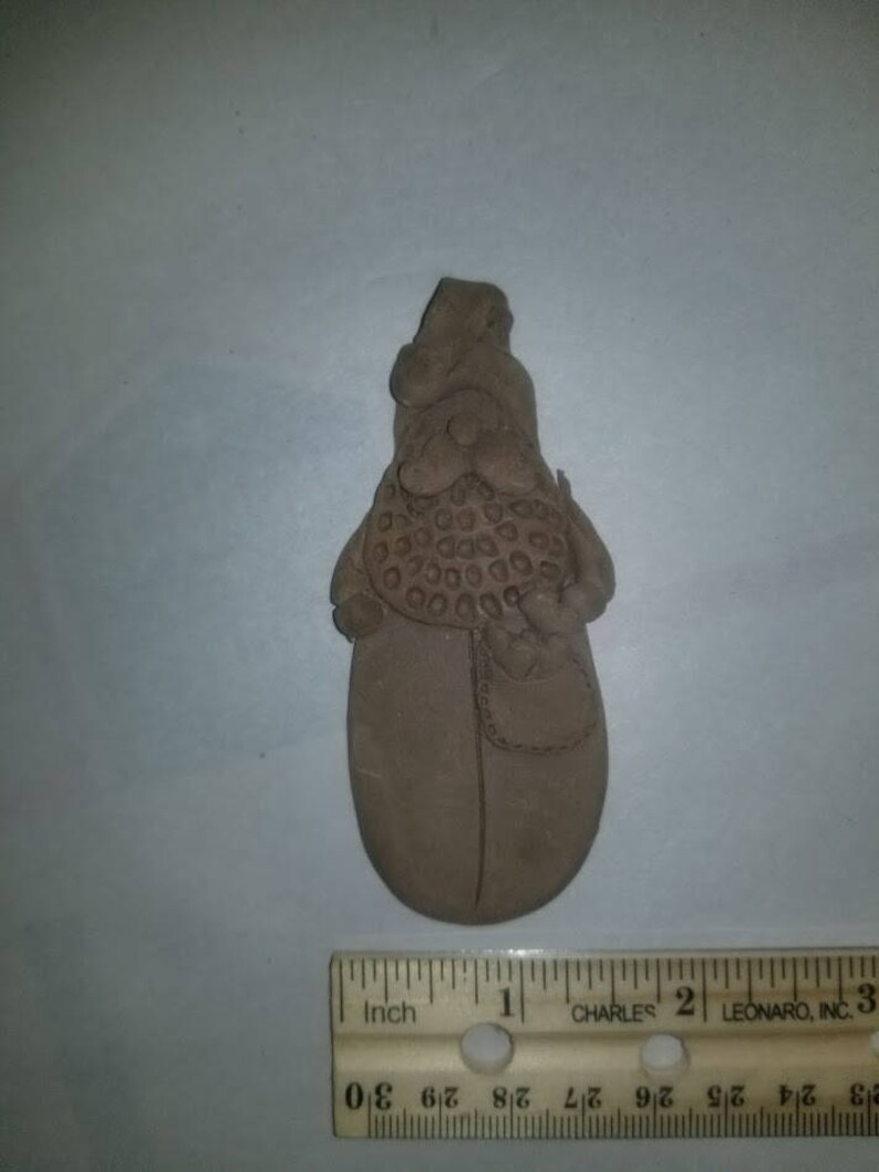 Lot of 5 Pieces Unfinished Pecan Resin Flat Santa Pin/pendant | Etsy
