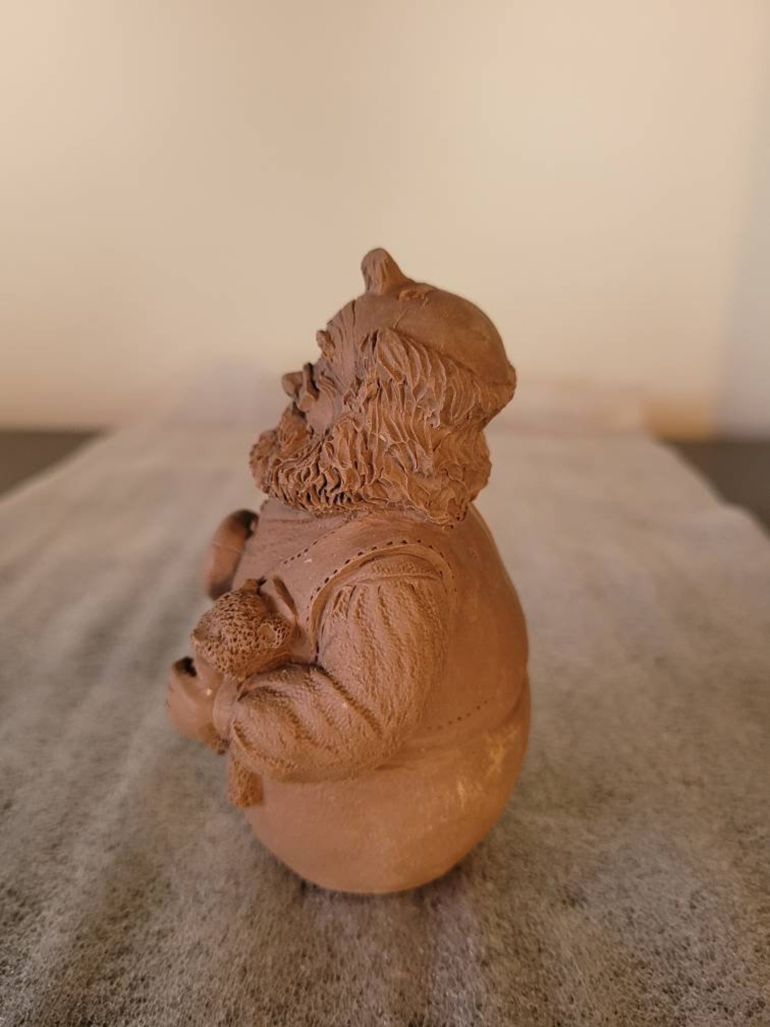 unpainted pecan resin figurines