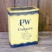 Vintage Metal PW crackers box, Vintage metal box, vintage advertising, cracker storage, metal cracker box
