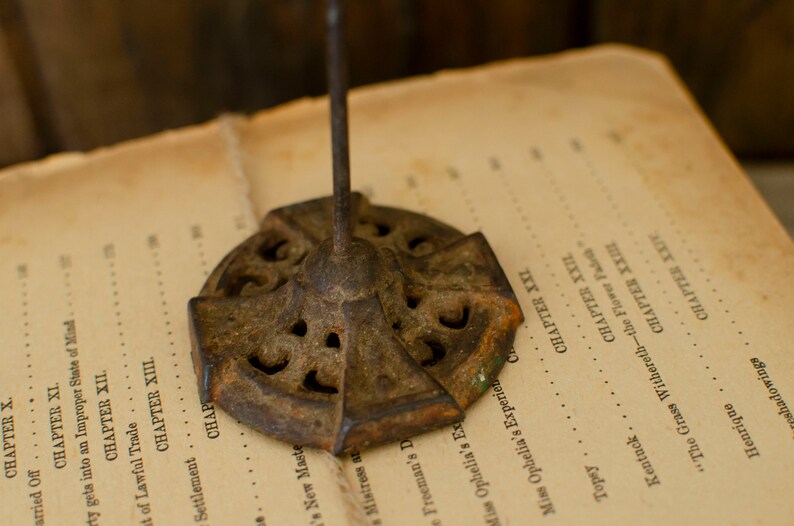 Antique Receipt Spike Cast Iron Desktop Counter Antique Receipt Spike Cast Iron Desktop