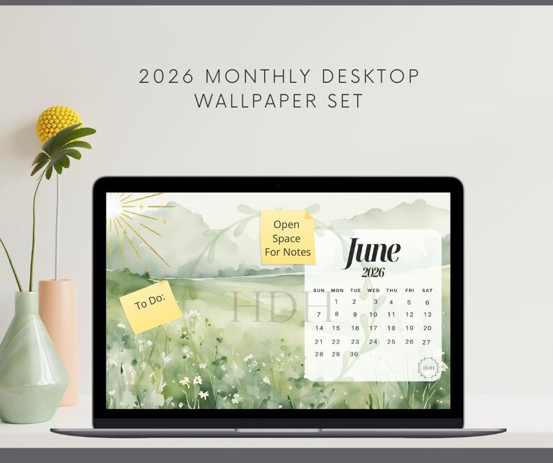 2026 Desktop Calendar Wallpapers | Monthly Computer Backgrounds ...