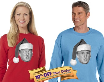 santa trump sweatshirt - unisex | trump christmas gift
