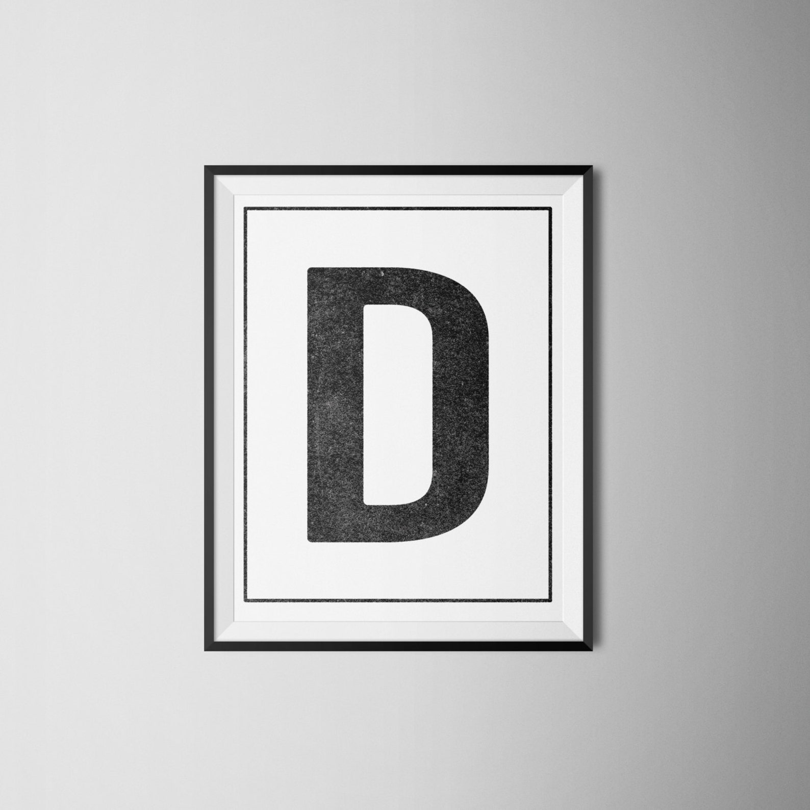 INSTANT DOWNLOAD Letter D Printable Monogram art print 8x10 | Etsy