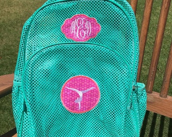 colorful mesh backpack