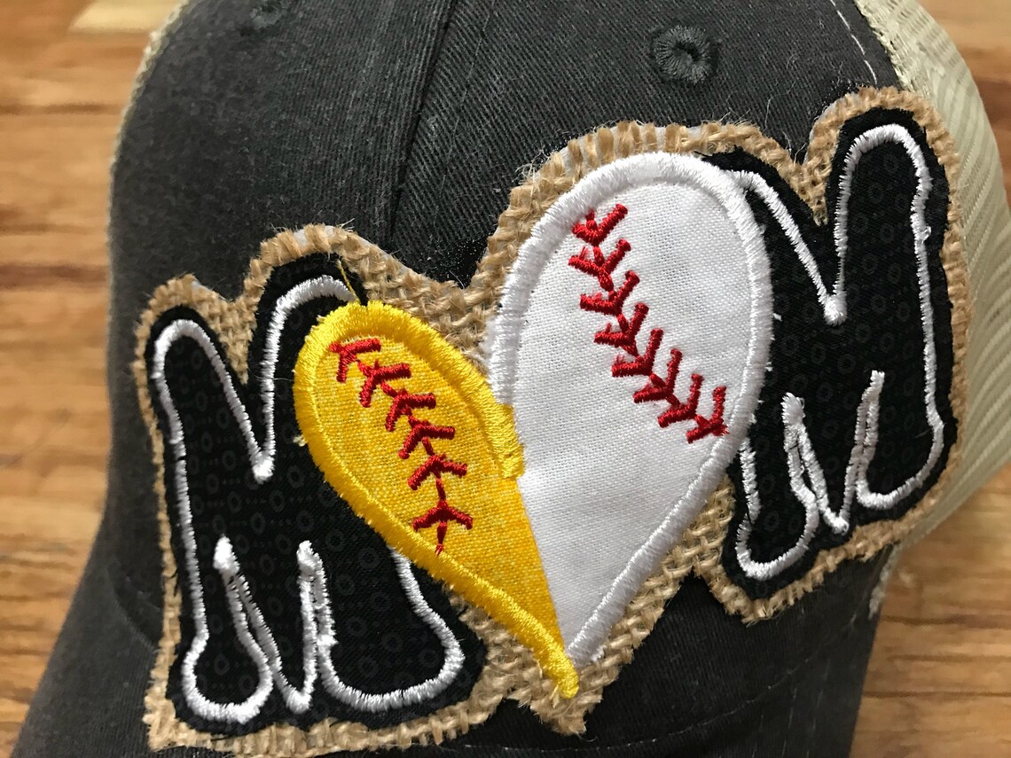 Baseball Softball Mom Cap Hat Etsy