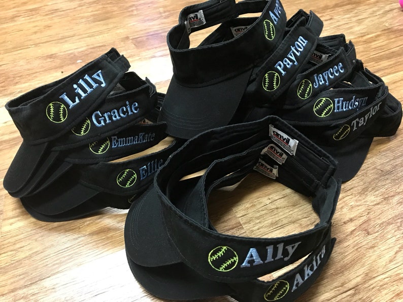 Softball Visor Personalized Custom Softball Visor Softball Etsy