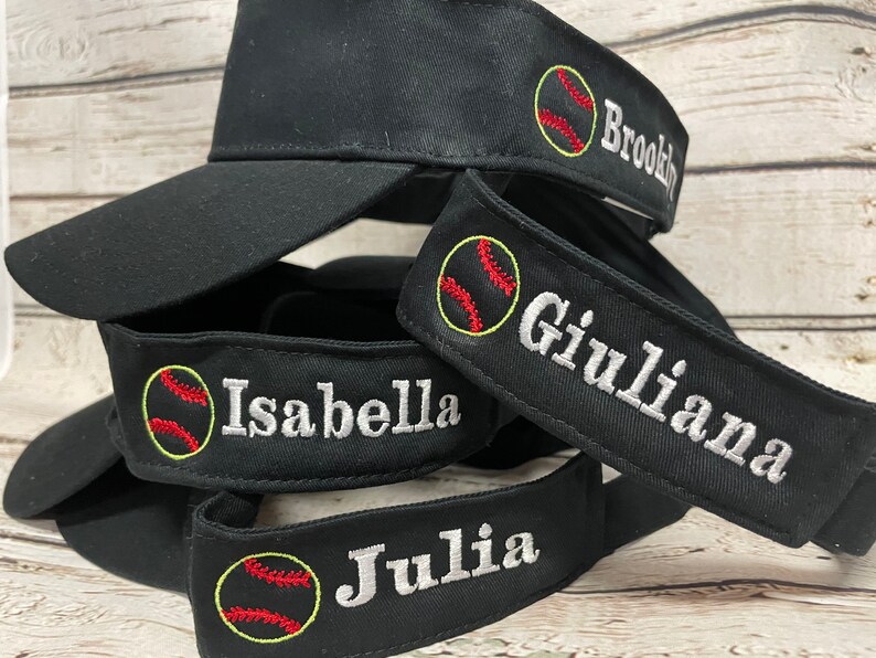 Softball Visor Personalized Custom Softball Visor Softball Etsy