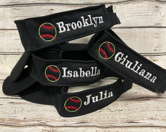 Softball Visor Personalized, Custom Softball Visor, Softball Visor with Name, Softball Mom