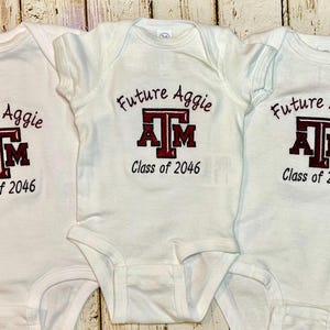 Future Aggie Baby Bodysuit or T-Shirt with Class Year