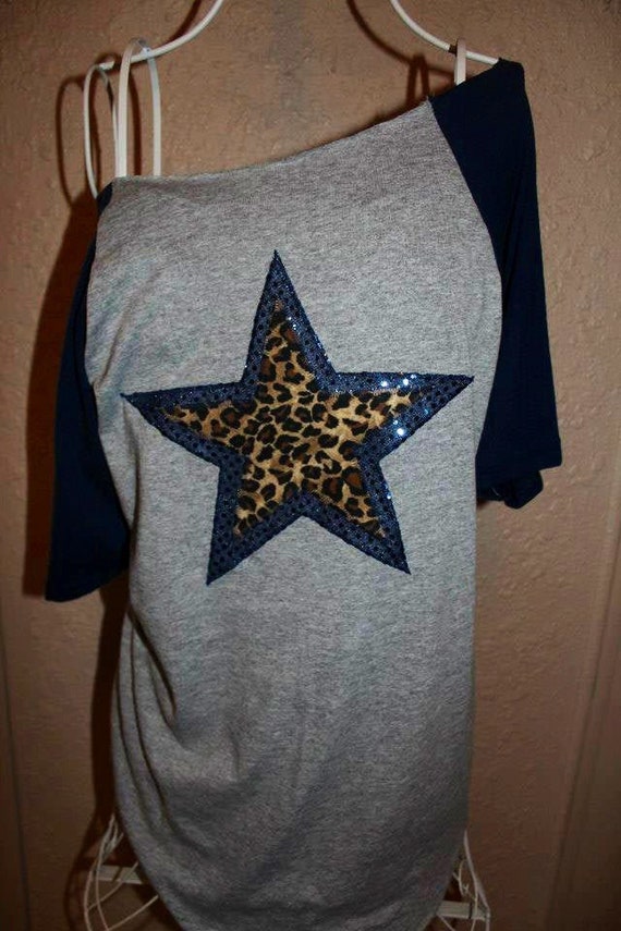 off the shoulder dallas cowboys shirt