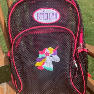mesh unicorn backpack