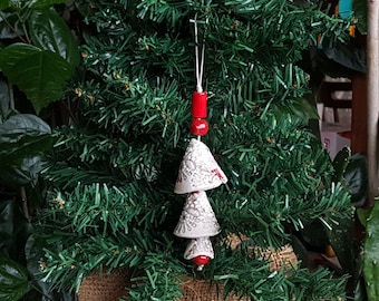 Sicilian Ceramic Christmas Bells to hang Christmas Decorations Ketty Messina's ceramics